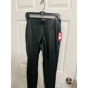 NWT Vince Camuto Women's Faux Leather Ankle Leggings Size S Green Stretch Brand